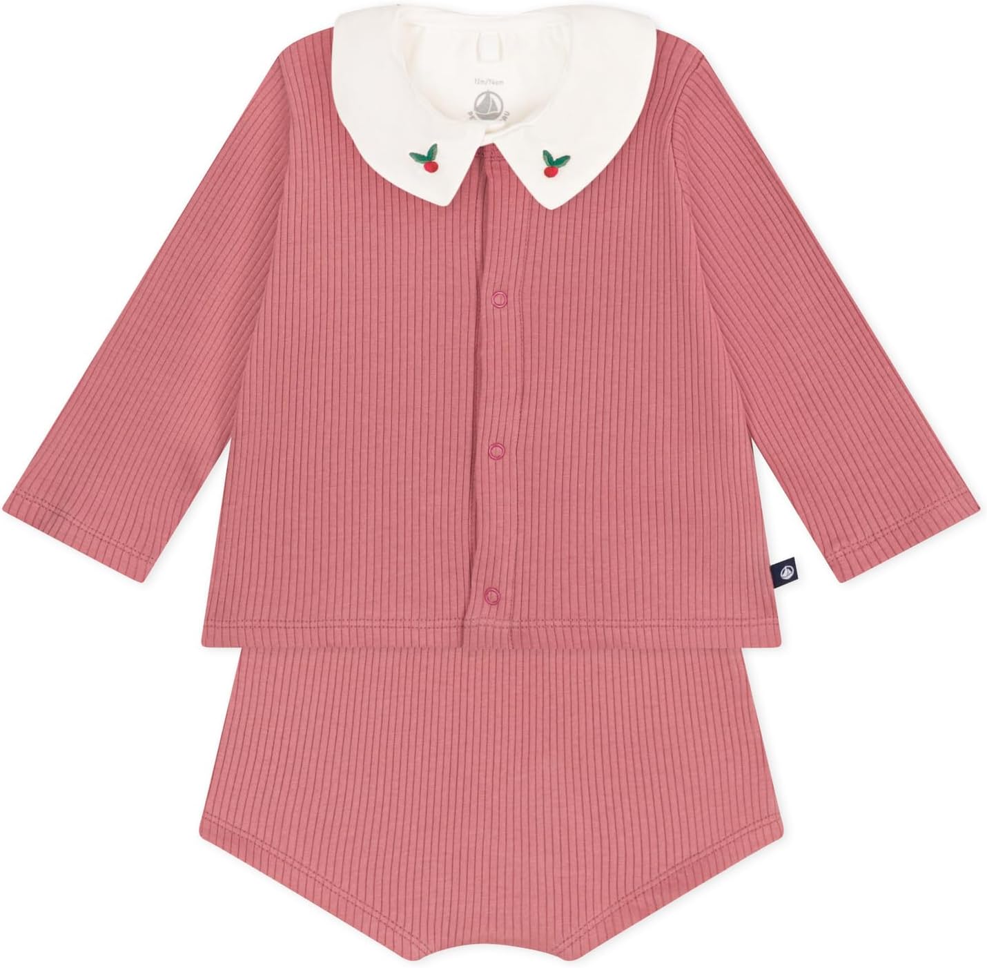 Thumbnail 2 de Petit Bateau Ensemble 3 Pièces Bébé Fille – coton et col brodé