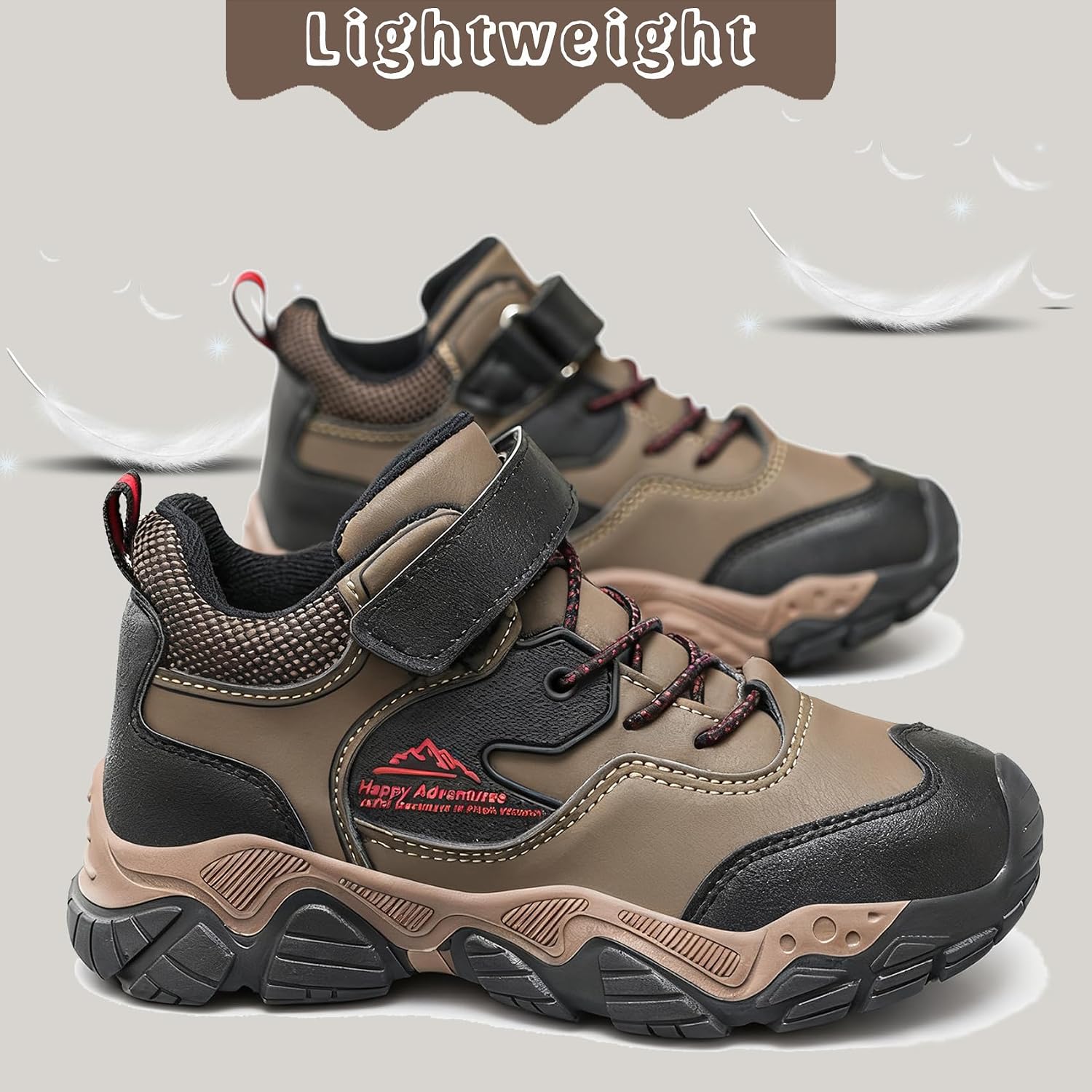 Thumbnail 5 de Unitysow Kids Hiking Boots Boys Waterproof Walking Shoes