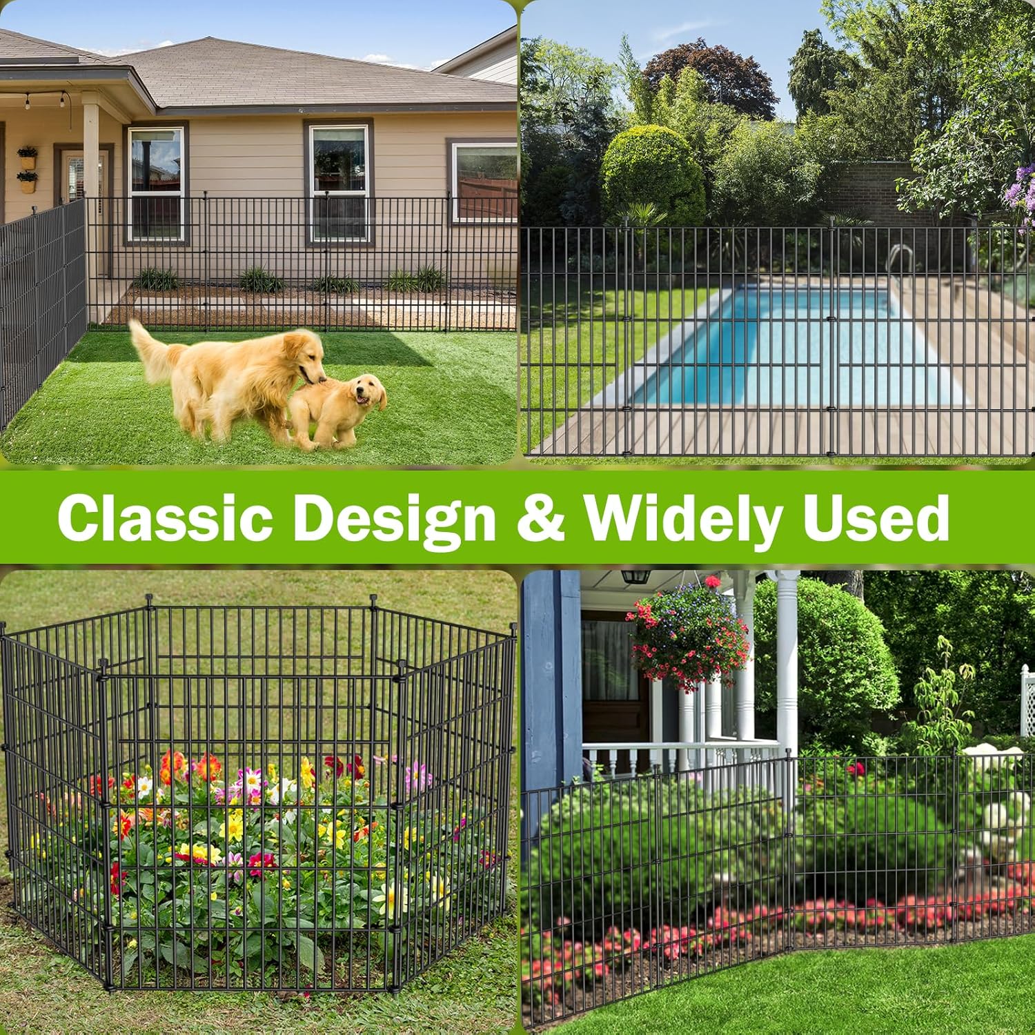 Thumbnail 5 de 15 Panels No Dig Garden Fence 32in