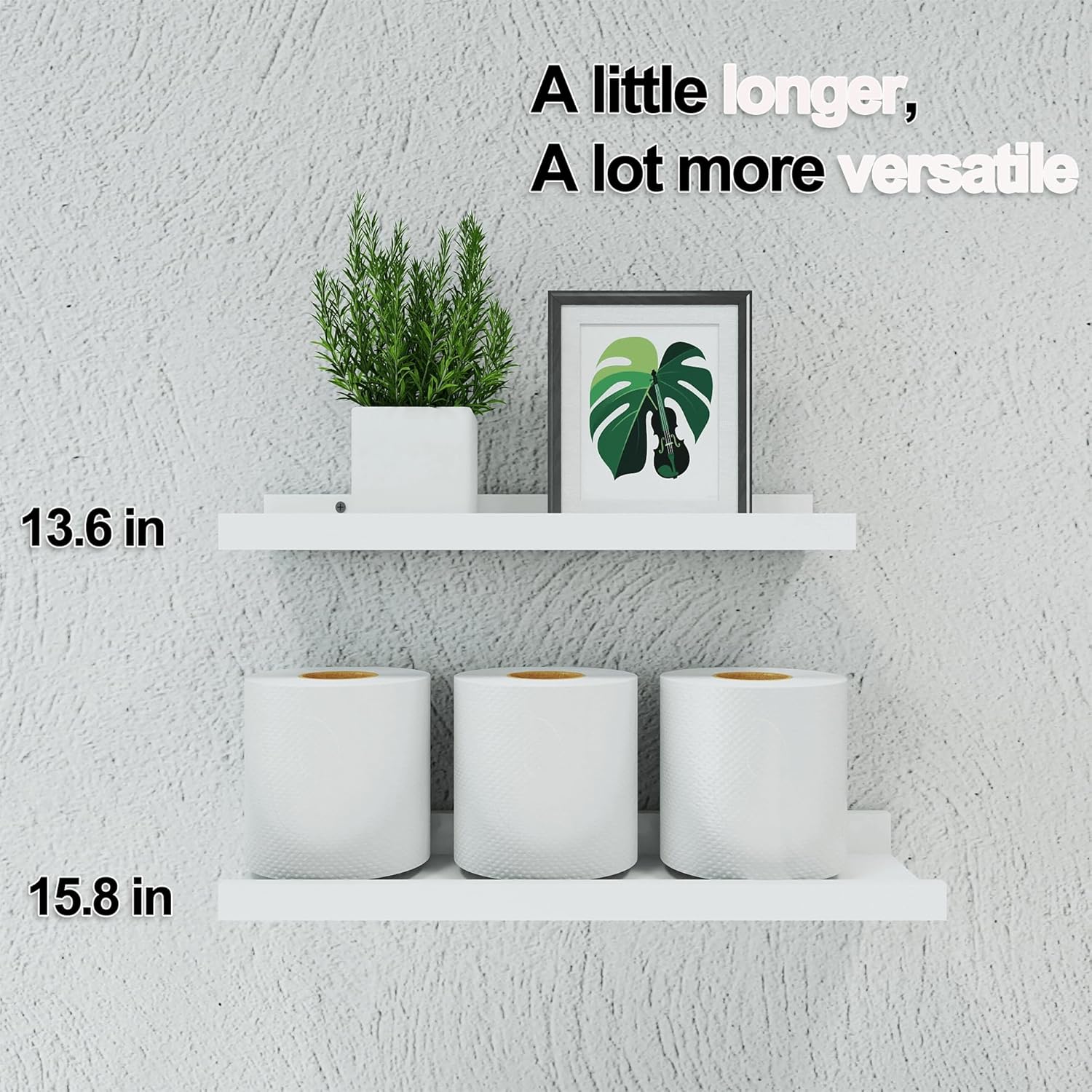 Thumbnail 4 de Solrot Floating Shelves, 14 Inches