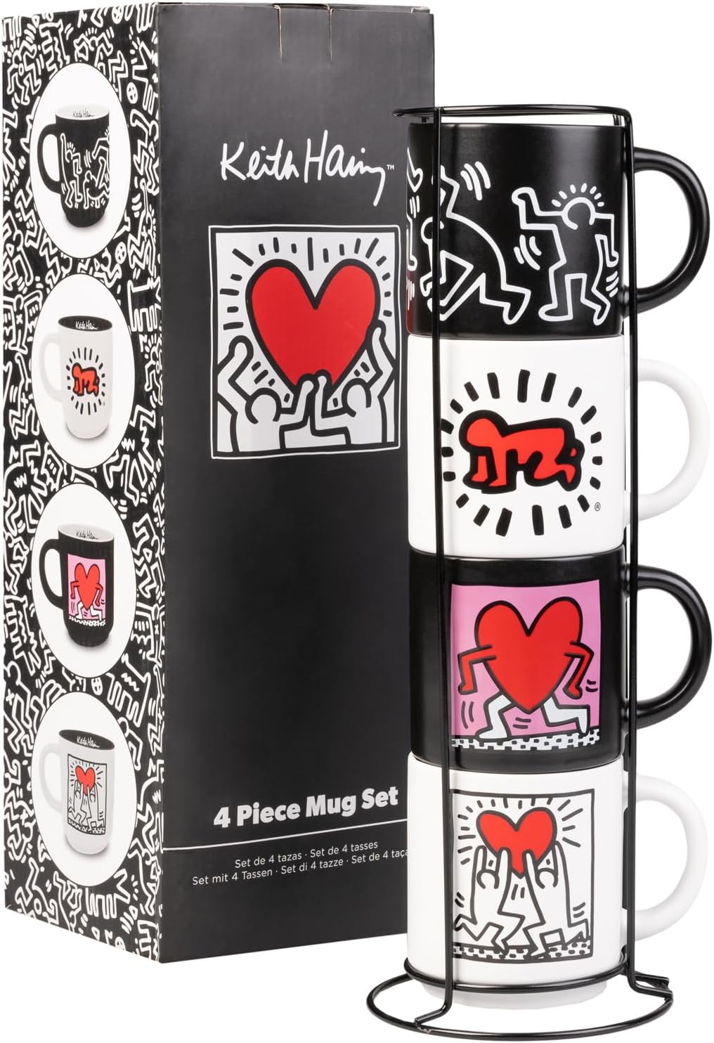 Thumbnail 2 de Grupo Erik Keith Haring 4 Tazas de Café 300ml