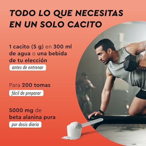 Detalle 2 de Beta Alanina 1000g - Pre Workout Vegano 💪 5000mg por porción