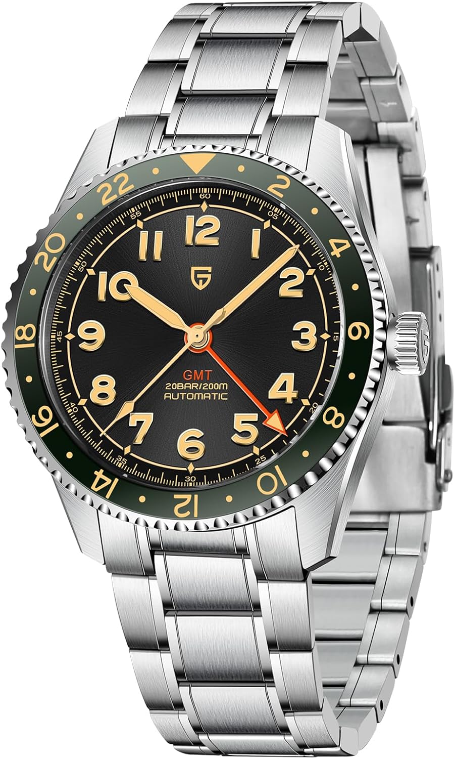 Thumbnail 6 de PAGRNE DESIGN Pagani Design Herrenuhr NH34 Automatik GMT – 40 mm Edelstahl, Taucheruhr mit NH34A