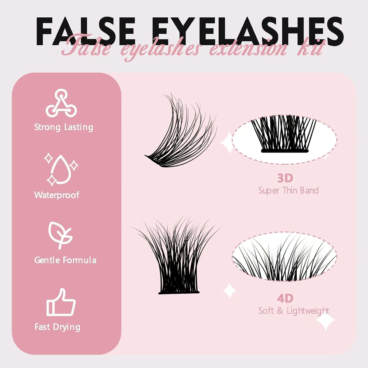 Thumbnail 3 de catlinez Pestañas Postizas Cluster Lashes Kit 280 pcs