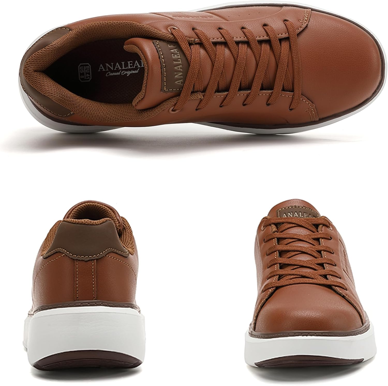 Thumbnail 5 de ANALEAF Mens Fashion Trainers Casual Sneakers Lightweight Business Shoes