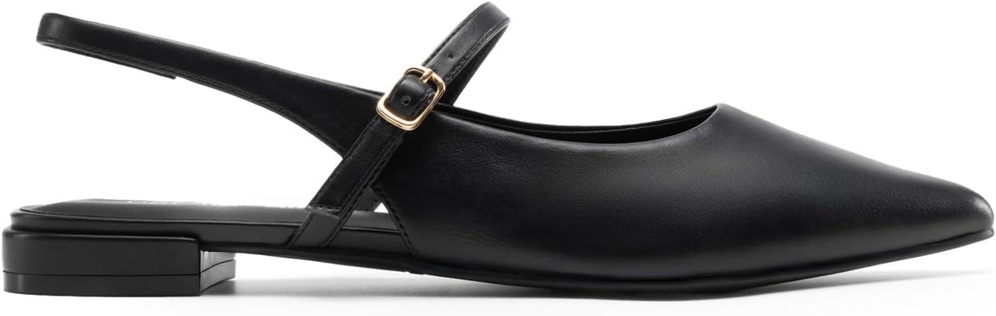 Detalle de DREAM PAIRS Slingback Flats with Buckle Strap