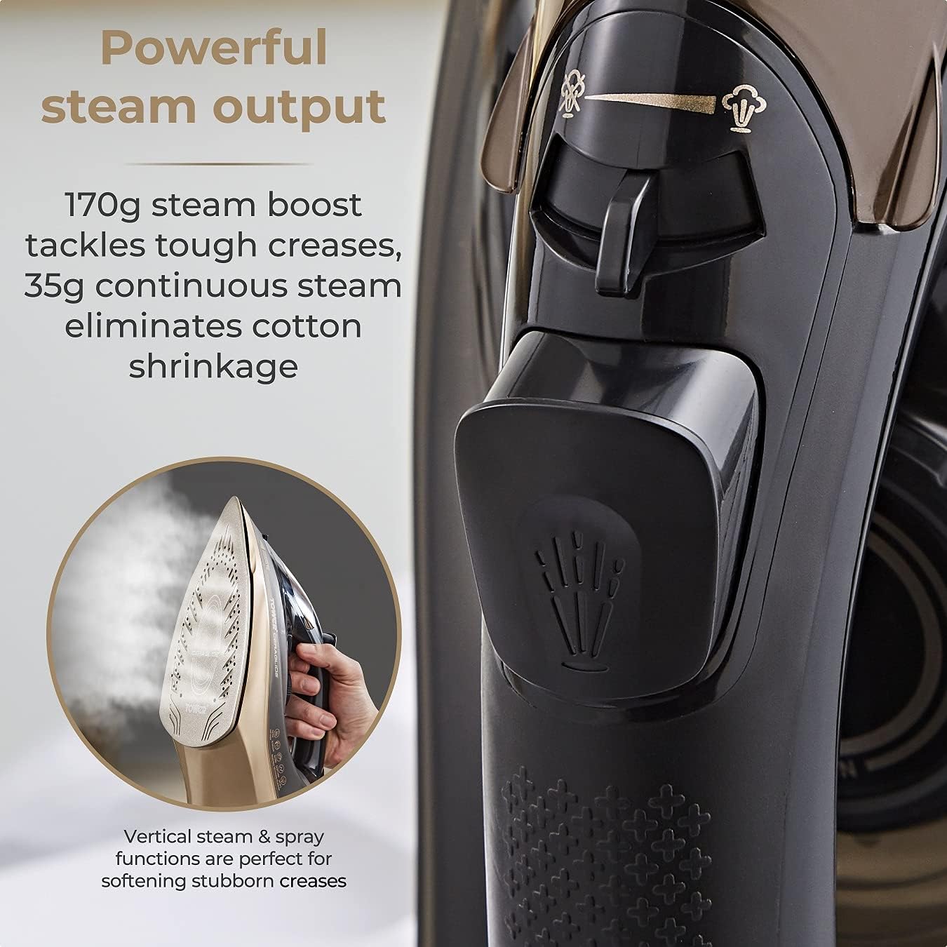 Thumbnail 4 de Tower T22022GLD Ceraglide 360 cordless iron 2800W