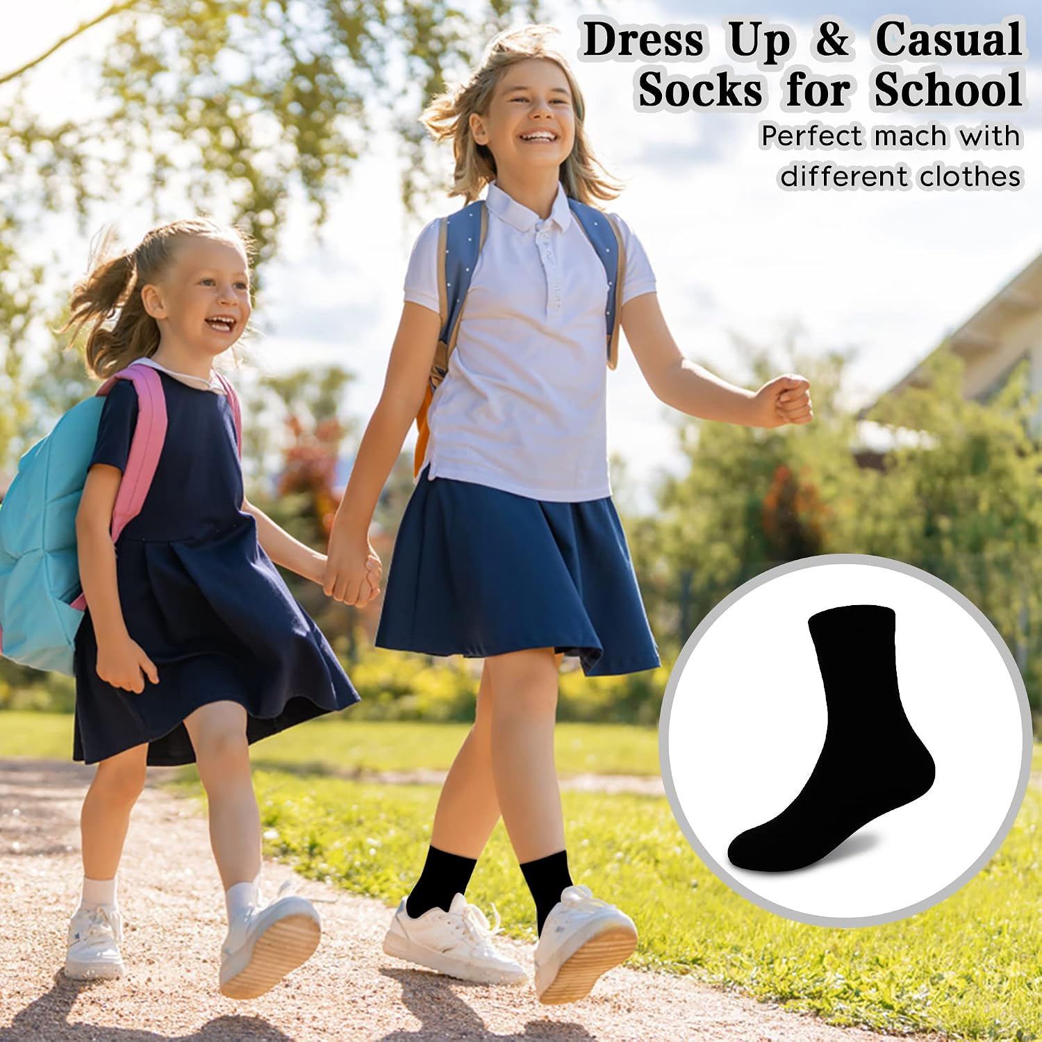Thumbnail 3 de GENTABY Kids School Socks 12 pairs