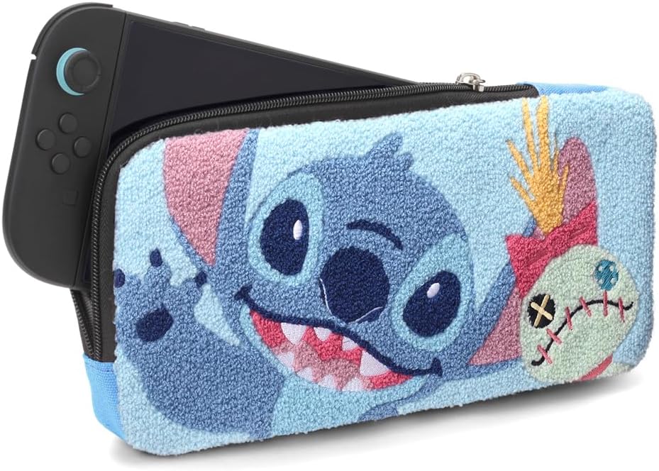 Detalle de Premium Style PG-DSW2P 携帯ゲーム機用ポーチ スティッチのサガラ刺繍・L字ファスナー
