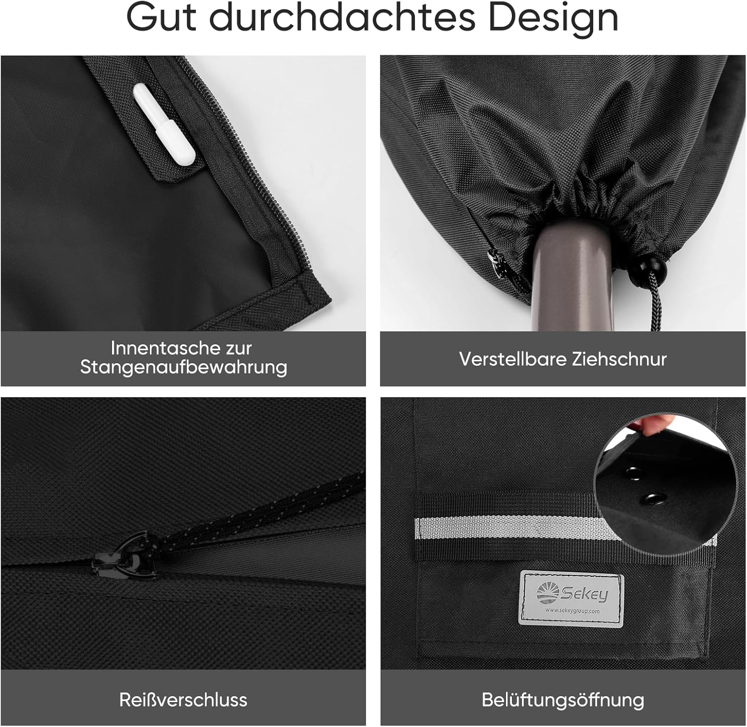 Thumbnail 5 de Sekey funda parasol ultrarresistente 175x27.5x35.5cm