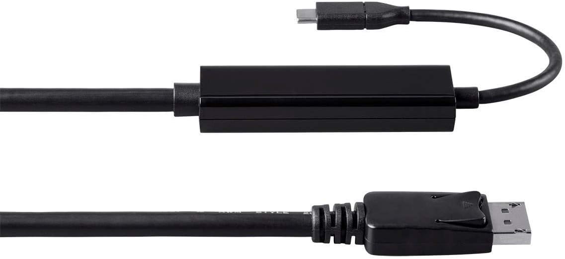 Detalle de Monoprice USB 3.1 Type-C to DisplayPort Cable (Active) — 10 ft, Black