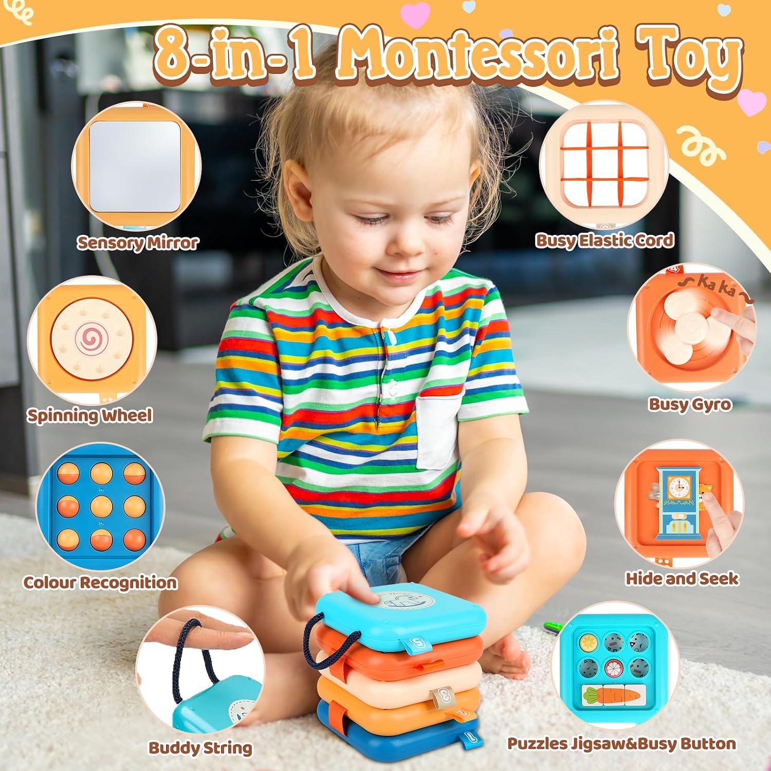 Detalle 2 de ZCOINS Busy Cube 18M+ Sensory