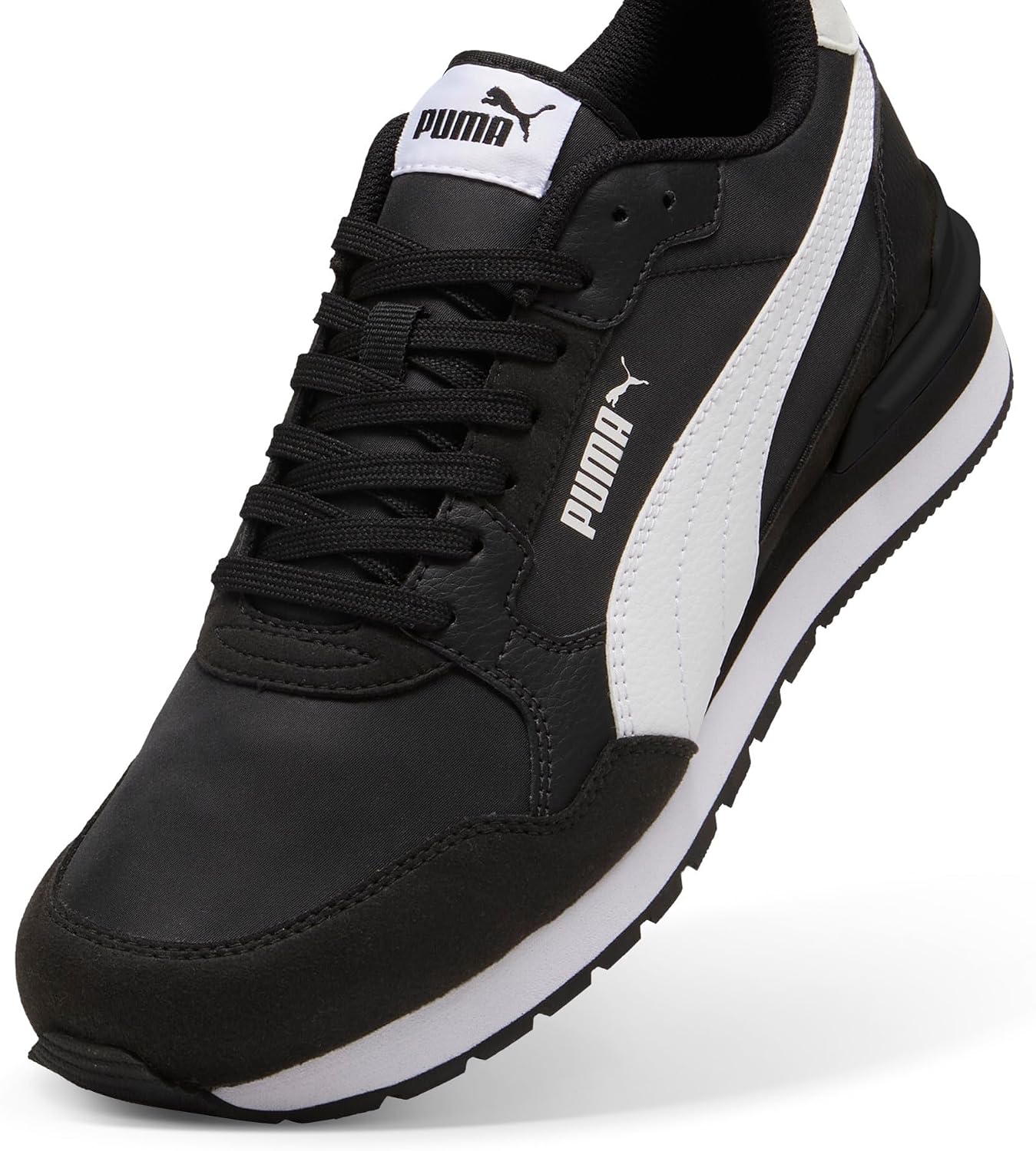 Thumbnail 6 de PUMA ST Runner V4 NL Sneaker Unisex (41 EU) en Negro y Blanco con superposiciones de gamuza