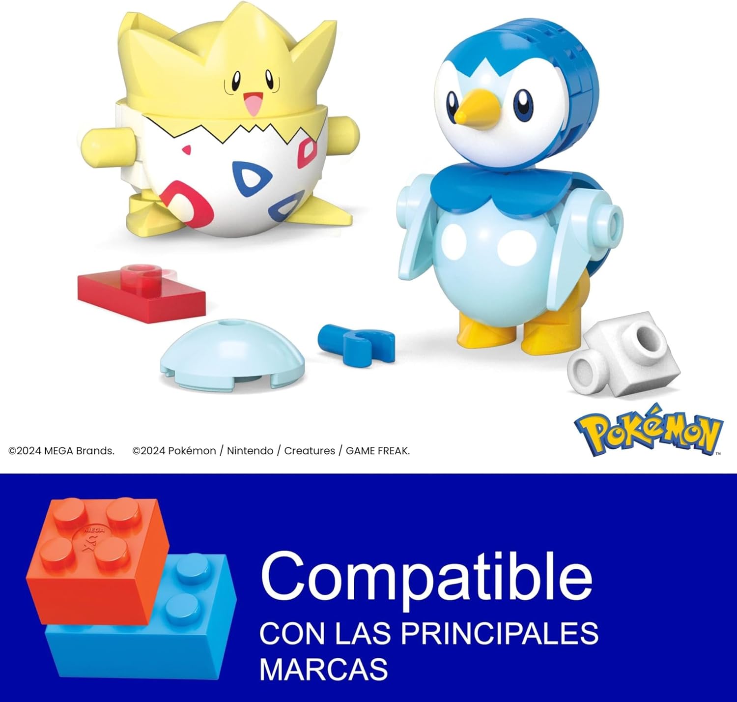 Thumbnail 1 de Mega Pokémon Set: Togepi y Piplup con Poké Balls 🧩