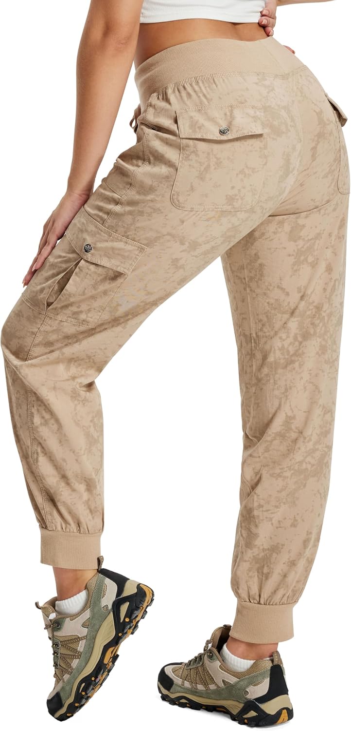 Detalle de MoFiz Women's Lightweight Hiking Cargo Pants