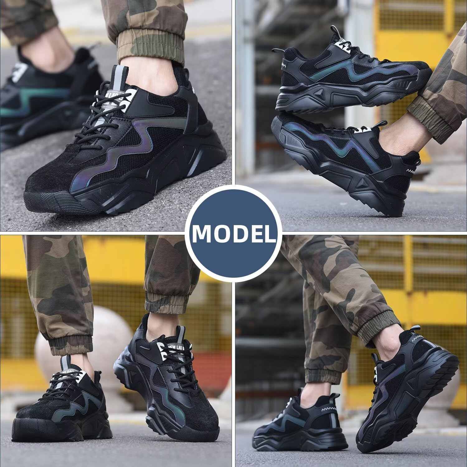 Thumbnail 1 de Annvia Safety Shoes for Women and Men: Breathable Steel Toe Cap Trainers with Anti-Piercing Kevlar