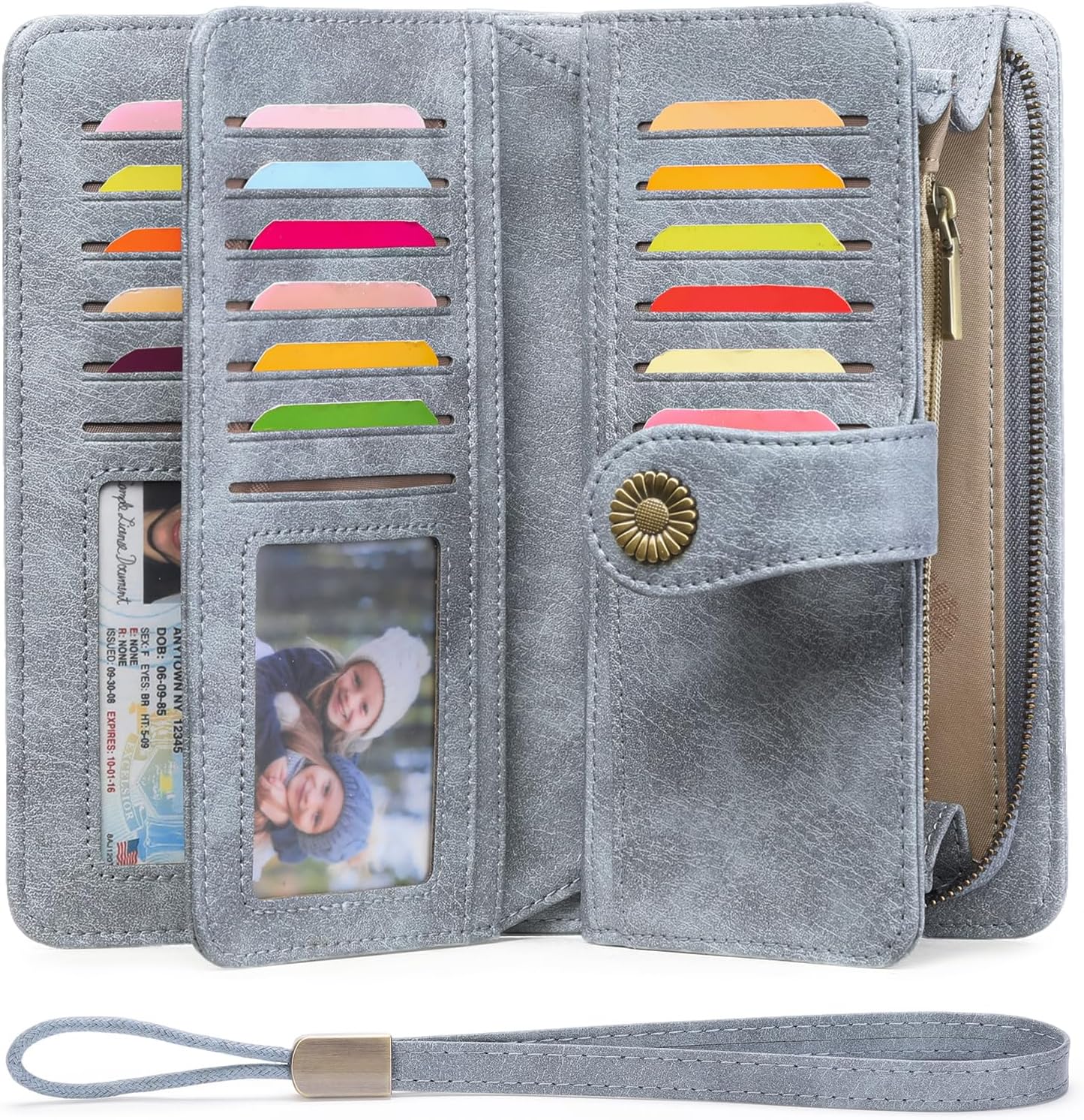 Detalle 1 de SENDEFN RFID large leather purse