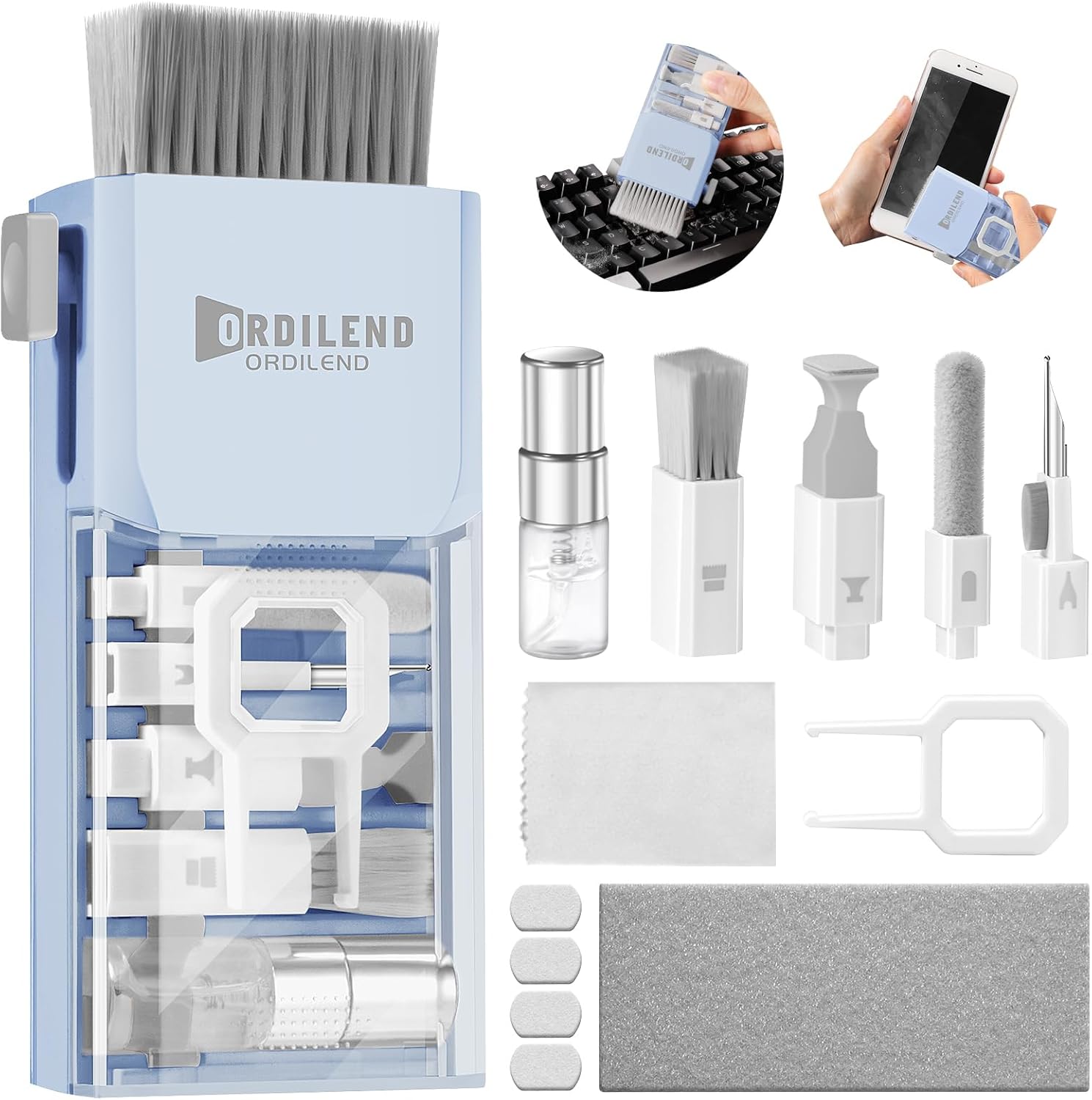 Detalle de Laptop Screen Keyboard Cleaner Kit: Morandi Light Blue