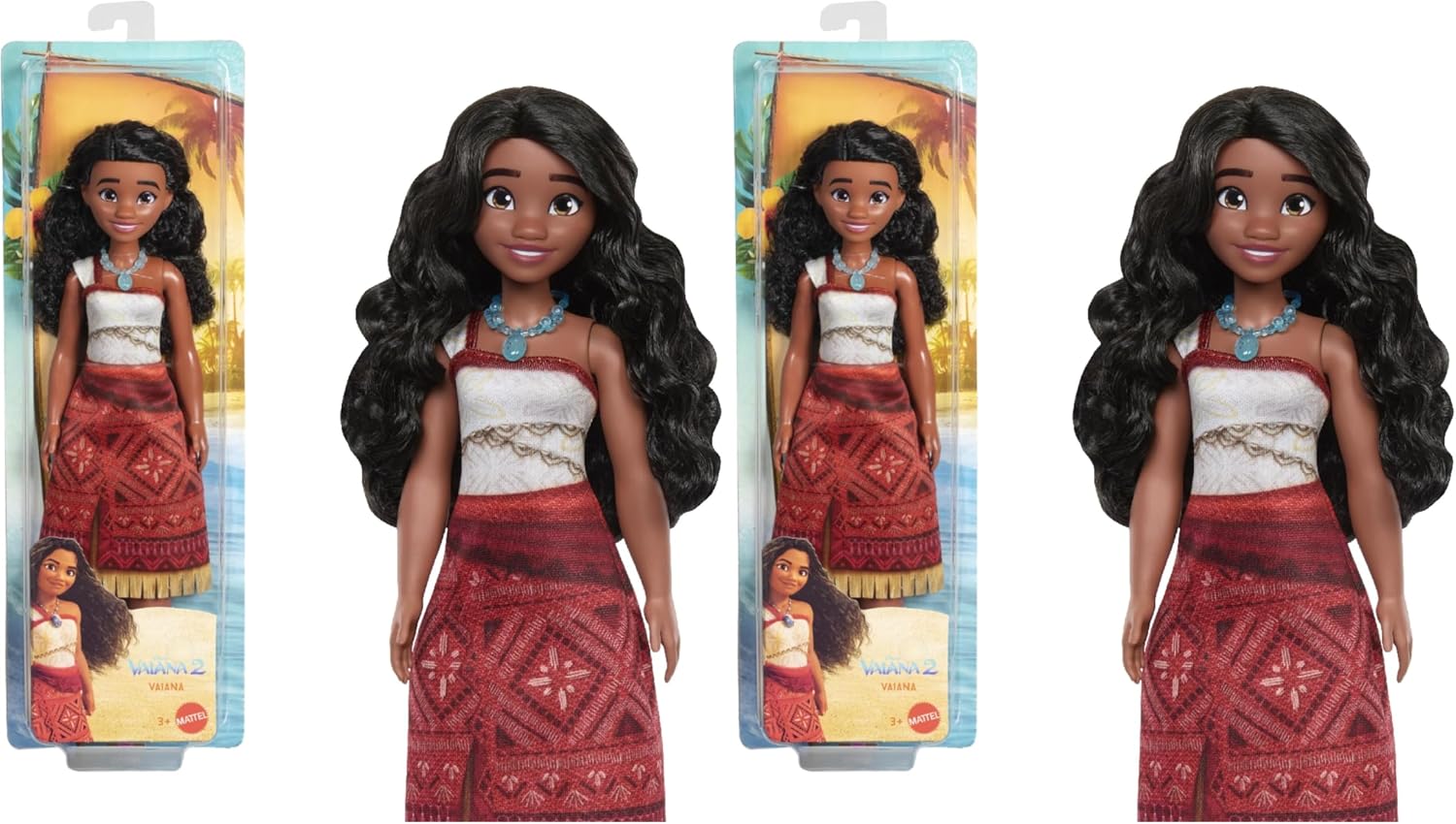 Thumbnail 6 de Mattel Disney Vaiana 2 Muñeca de moda Vaiana con 2 accesorios JBT56