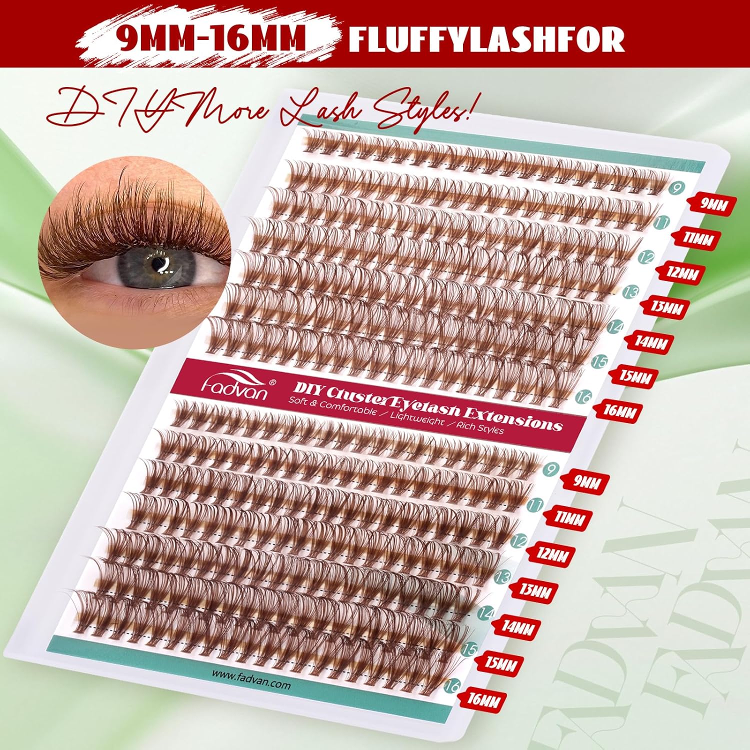 Thumbnail 3 de FADVAN Extensión de Pestañas 280Pcs