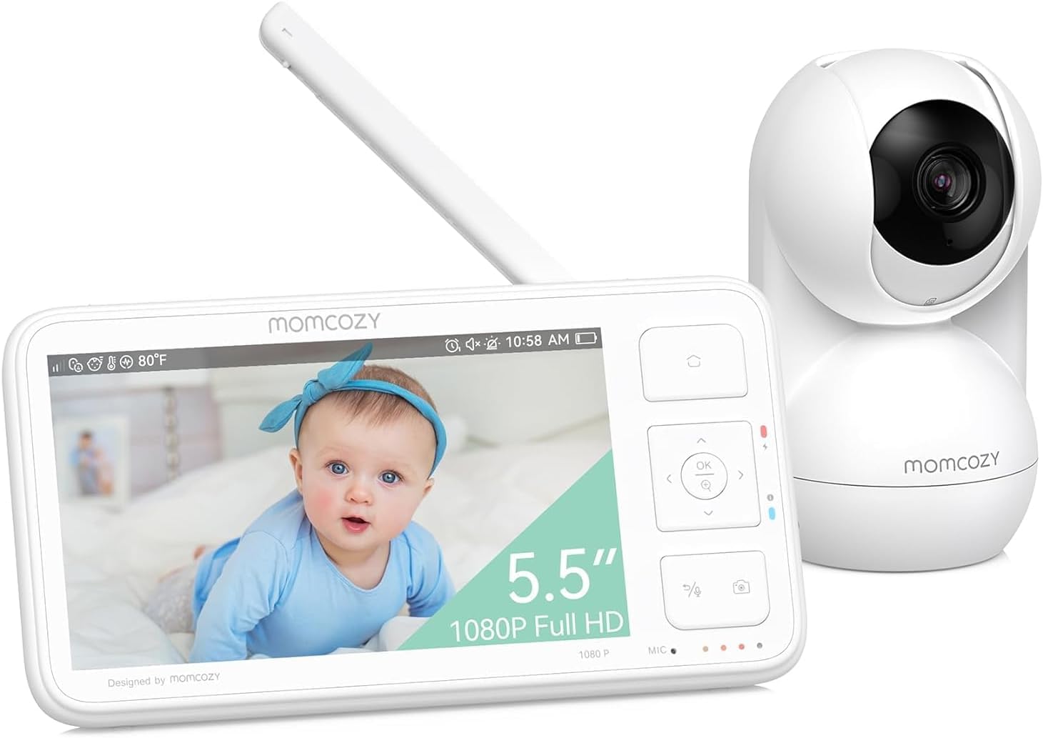 Detalle de momcozy BM03 Monitor Video 5,5" 1080P 5800mAh