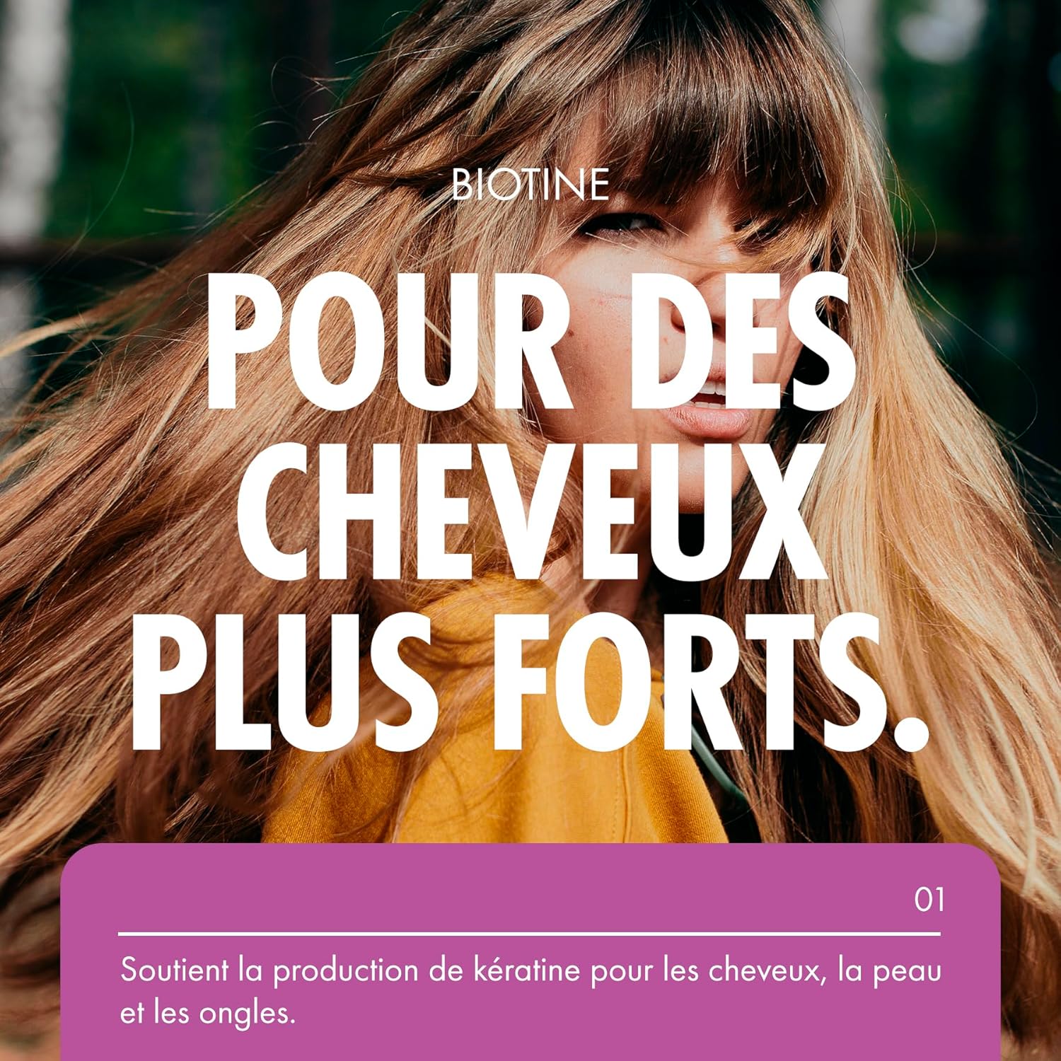 Thumbnail 3 de Incite Nutrition Biotine 12 000 mcg – compléments pour la croissance des cheveux (400 comprimés, 6 mm)