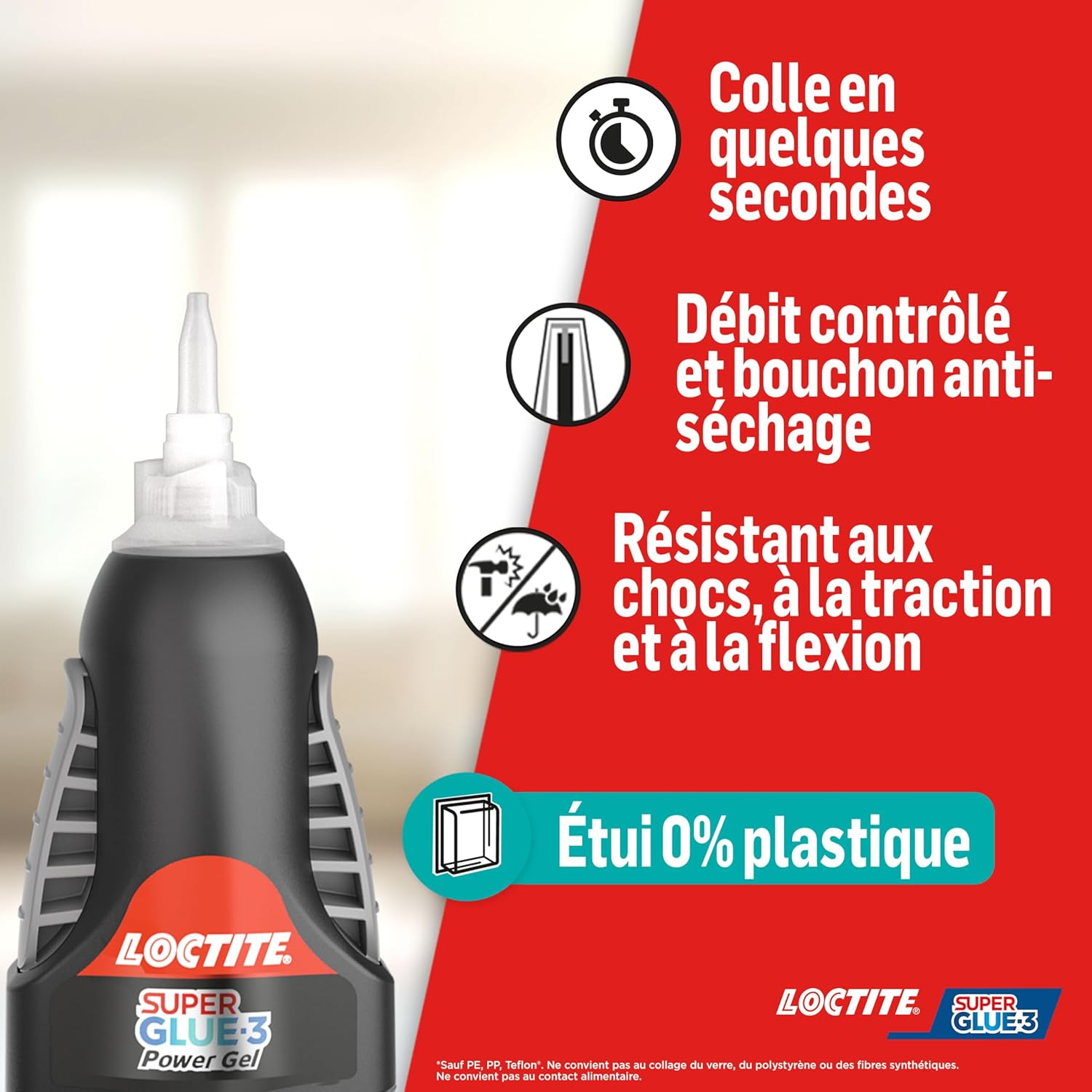 Thumbnail 1 de Loctite Super Glue-3 Power Gel Control – Lot de 2 flacons 3 g