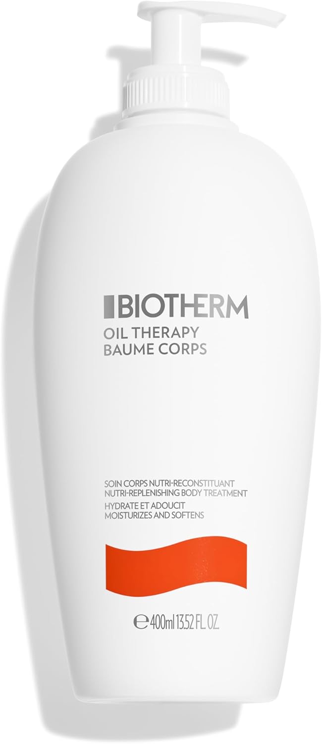 Detalle de BIOTHERM Oil Therapy Body Milk: Lozione Corpo Nutriente per Pelli Secche (400 ml) con Olio di Albicocca