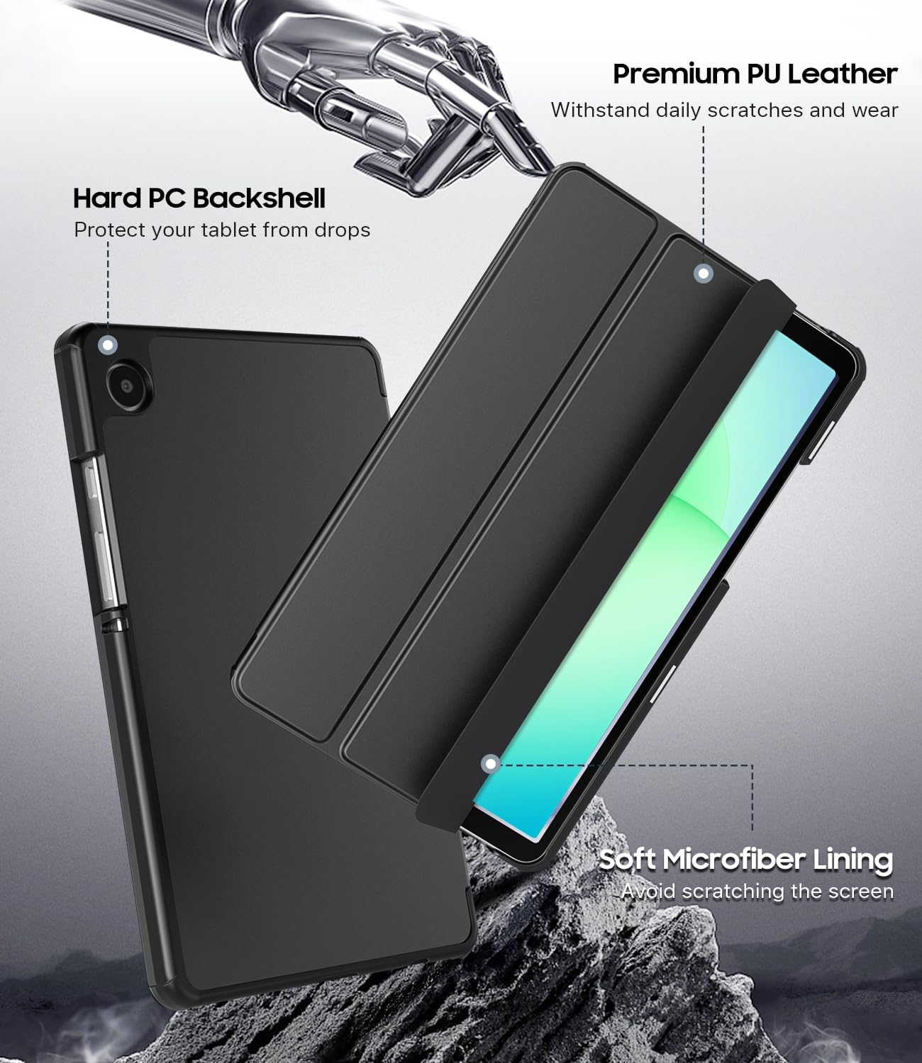 Detalle 2 de Coque TiMOVO pour Galaxy Tab A11 A9, 8,7 pouces ⚙