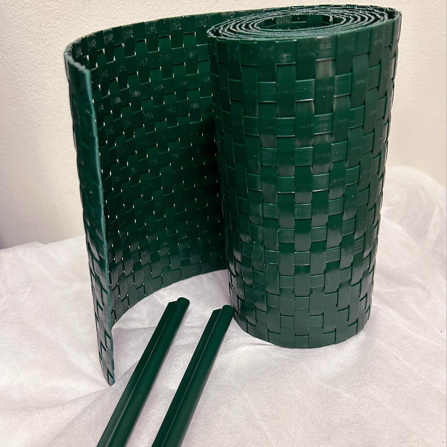 Thumbnail 1 de TENAX Flexi strisce frangivista in HDPE 19 cm x 205 cm verde con 2 clip