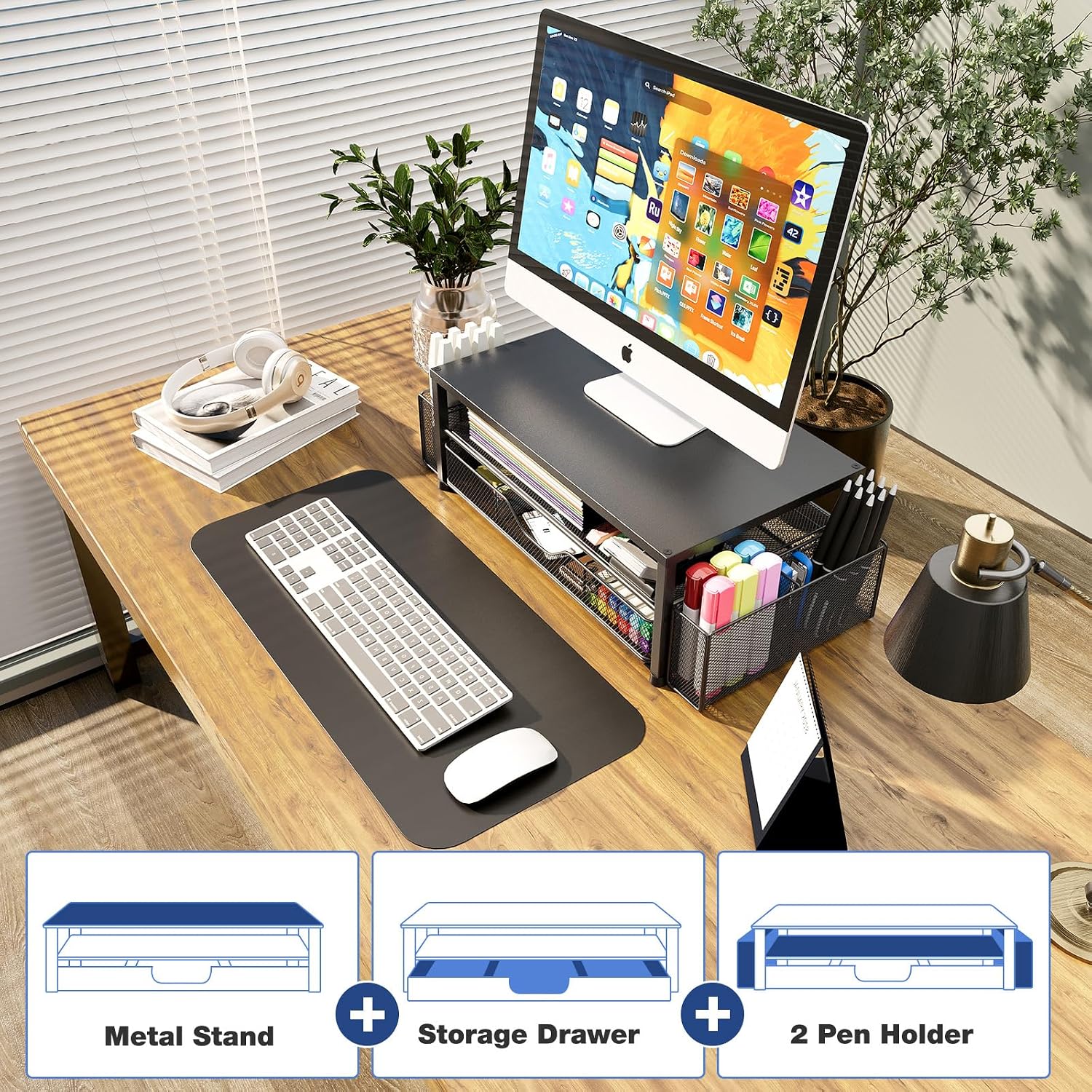 Thumbnail 6 de OPNICE Monitor Stand, 2-Tier