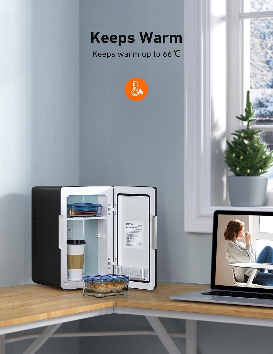 Thumbnail 6 de AstroAI Mini Fridge 6L (8 Cans) – Portable AC/DC Small Fridge for Bedrooms