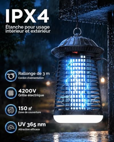 Thumbnail 2 de Lampe Anti Moustique Novabed 4200V – 2 en 1 LED douce, couverture jusqu'à 150 m²