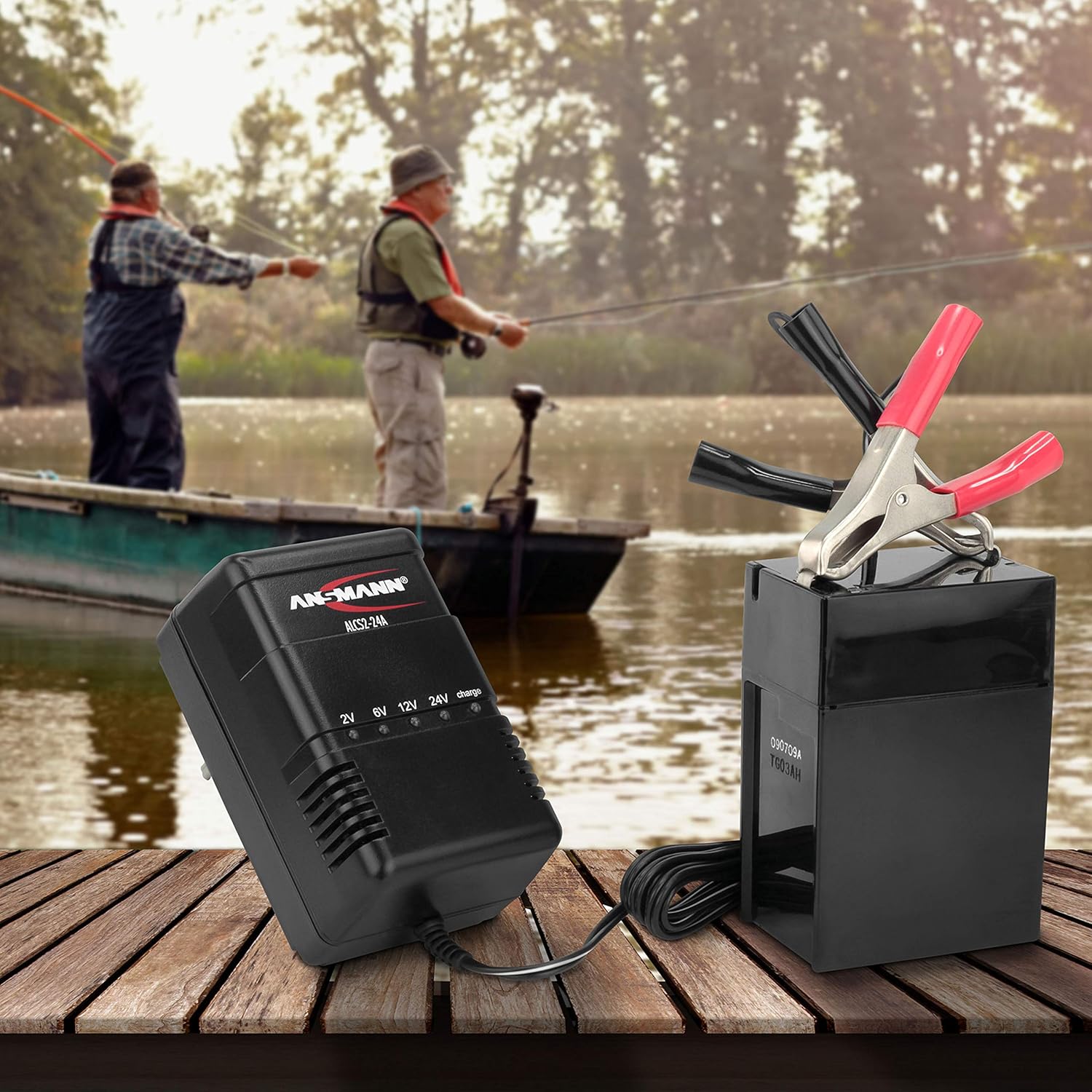 Thumbnail 3 de ANSMANN Autobatterie-Ladegerät ALCS 2-24 A – vollautomatisch für 2V, 6V, 12V & 24V Bleiakkus, 900 mA