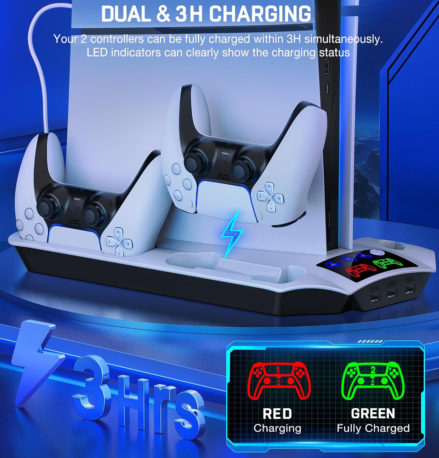 Detalle de Svetaecho PS5 Slim Stand 3-Speed