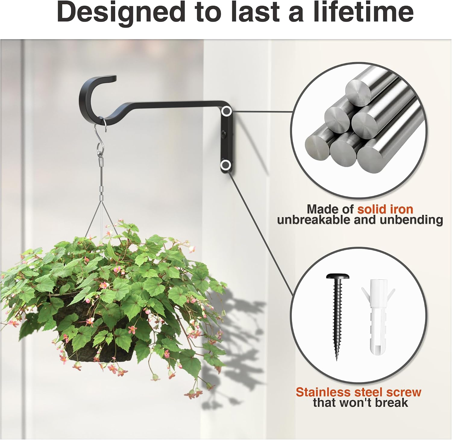 Detalle de saffruff 2 Pack 15cm Plant Hooks