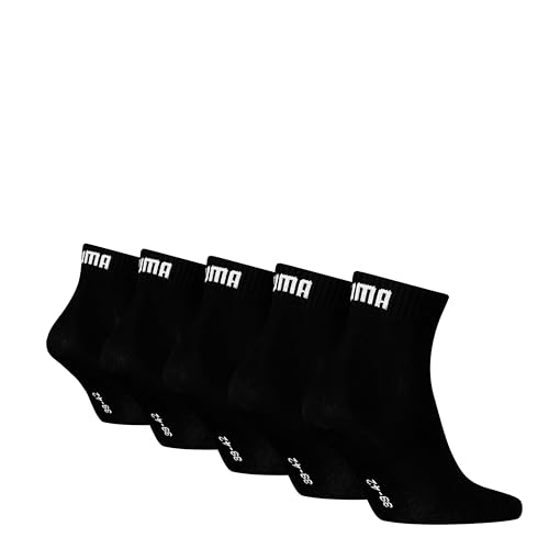 Detalle 2 de PUMA Unisex Quarter Socken 5er-Pack – Komfort durch Soft Cotton und nahtlose Passform