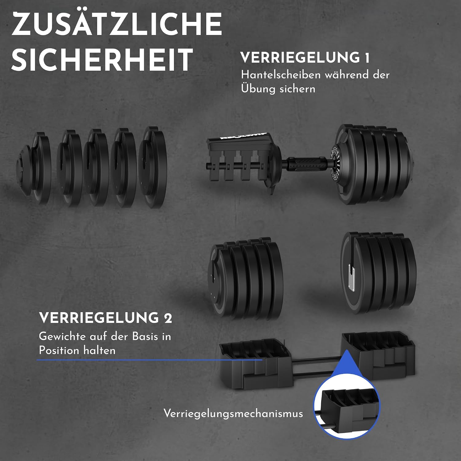 Thumbnail 6 de NEOLYMP Kurzhantel verstellbar 2–40 kg 🏋