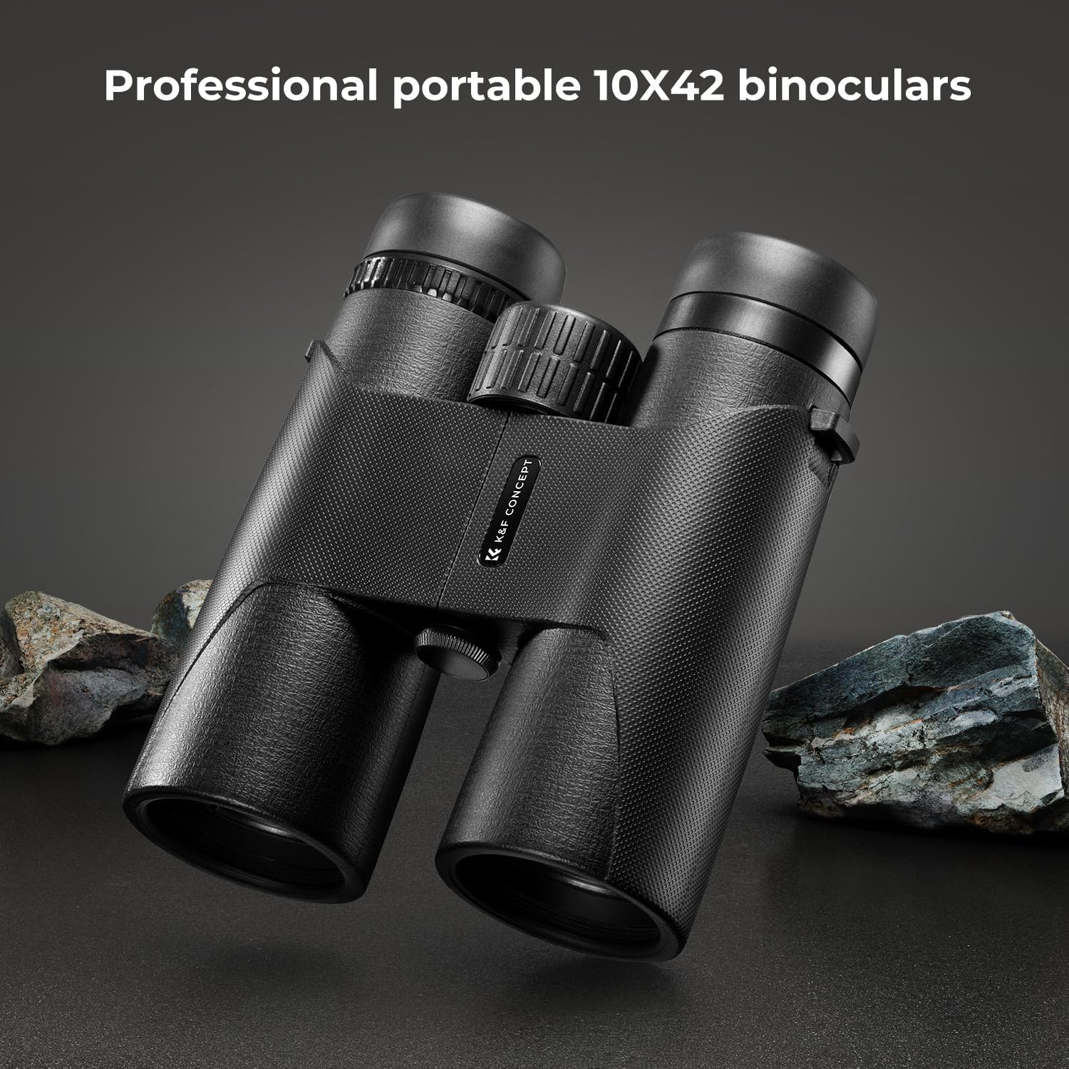 Detalle de K&F Concept Fernglas 10x42 HD – robustes Allroundglas mit Stativumbauhalterung