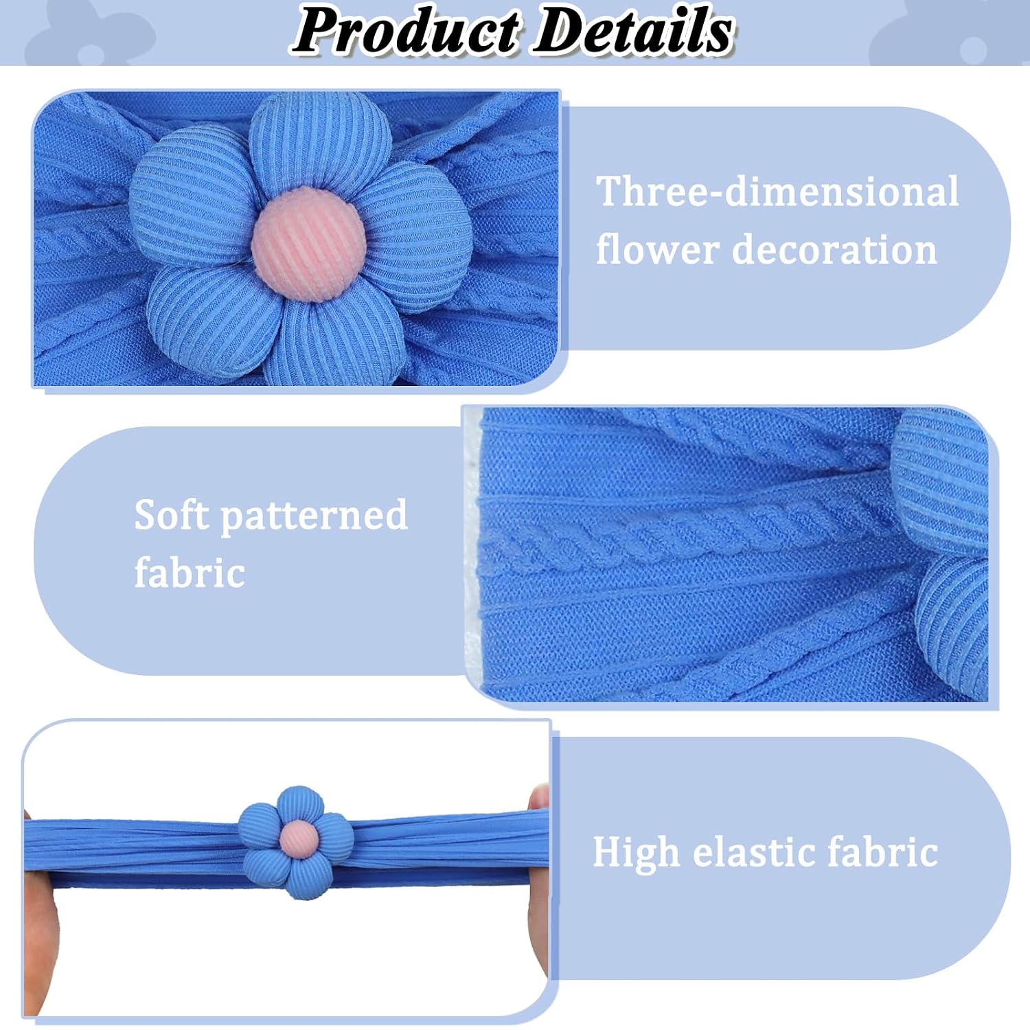 Detalle 1 de Baby Flower Headbands, Nylon
