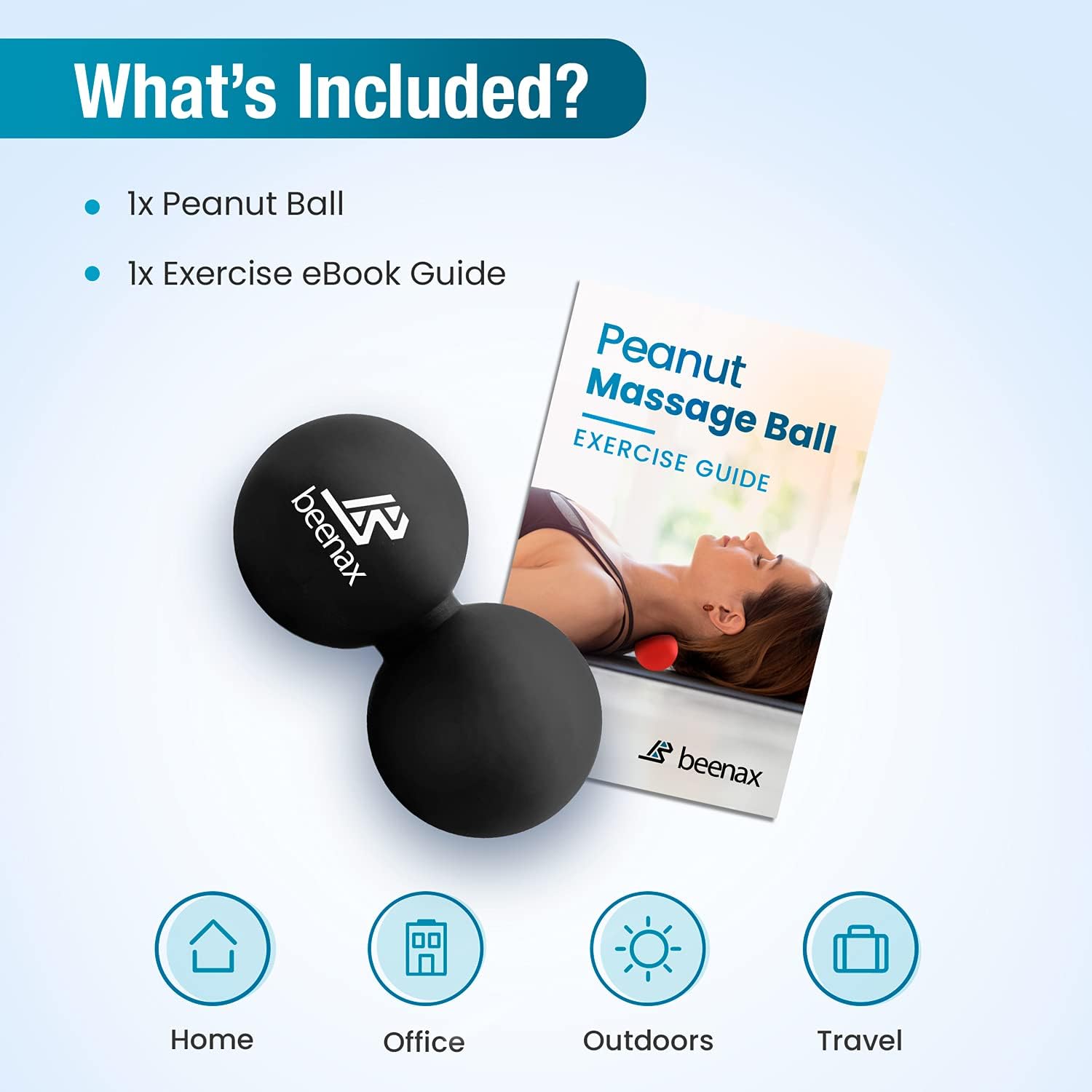 Thumbnail 6 de Beenax Peanut Massage Ball - Double Lacrosse Ball for Trigger Point Therapy