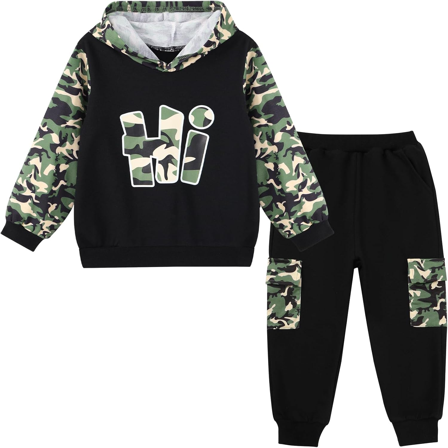 Thumbnail 6 de Hovershoes Boys Tracksuit Toddler Camouflage Hoodie & Jogger Set