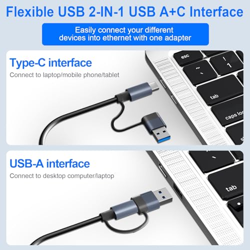 Thumbnail 4 de Vonxite Adaptador USB-C Ethernet 1000Mbps 📡