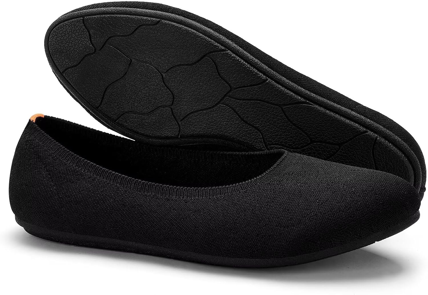 Thumbnail 6 de Puxowe Damen Ballerina Runde Zehe Flaches Schuhwerk mit Memory-Foam, Slip-On und rutschfester Sohle