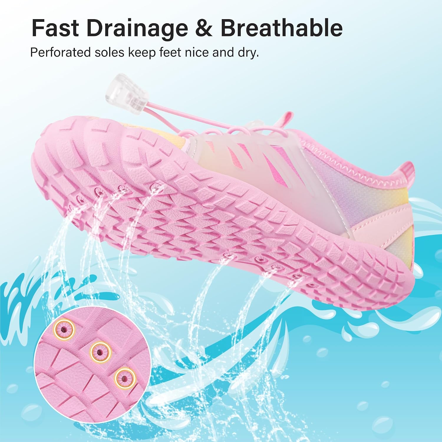 Thumbnail 5 de Stelle Kids Water Shoes: Barefoot-Feel Comfort with Secure, Quick-On Fit