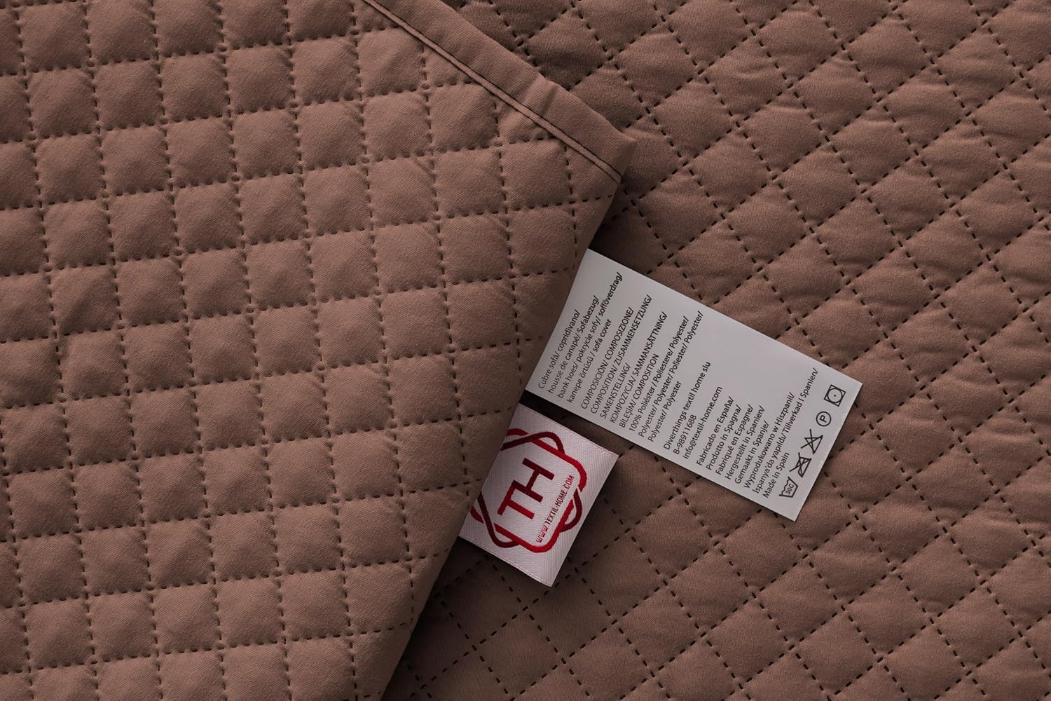 Thumbnail 6 de Textilhome Funda Adele 2 Plazas Reversible Marrón 🛋