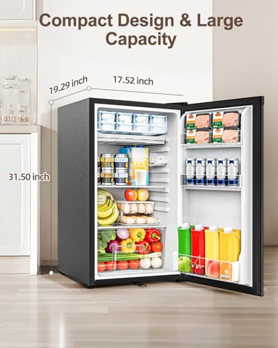 Detalle de WELLENT 90L Under Counter Fridge with Reversible Door and 8L Chiller Box