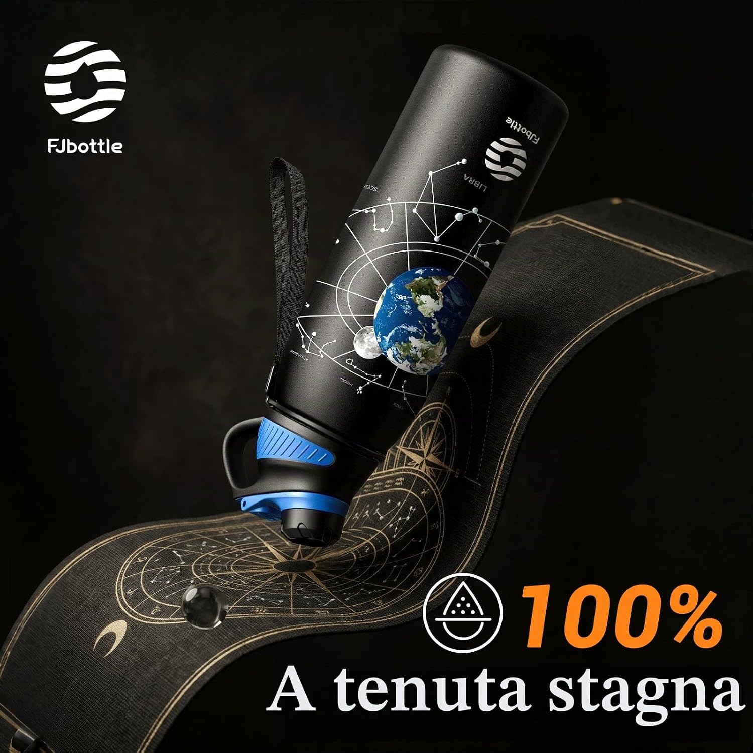 Detalle de Fjbottle Borraccia Termica 1 L con Tappo Magnetico in Acciaio Inox 18/8 – Senza BPA