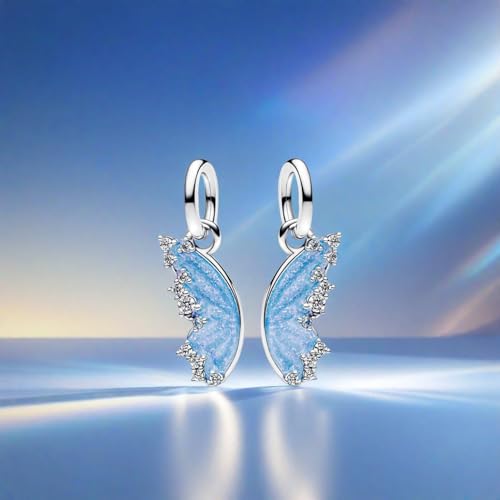Detalle 2 de PHCLASY Beautiful Butterfly Charms: charm de plata 925 para pulseras y collares, Halloween
