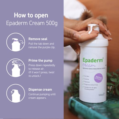 Thumbnail 8 de Epaderm Moisturising Cream for Dry Skin (500g Pump) – 2-in-1 Emollient and Cleanser